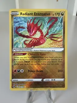 Radiant Eternatus 105/159 SWSH Crown Zenith Radiant Rare Pokemon Card - NM - Image 1