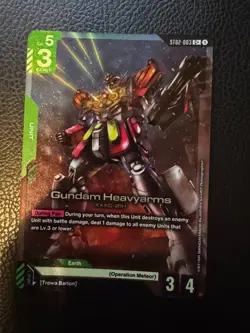 Gundam Card Game ST02-003 Gundam Heavy Arms Foil - Image 1