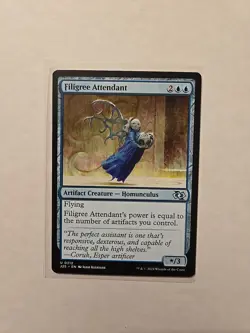 Filigree Attendant - Foundations Jumpstart - LP - Uncommon - Creature - Image 1