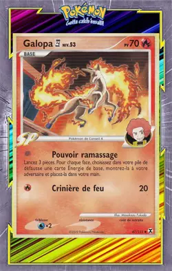 Galopa C4 - Platine 02: Rivaux Emergeants - 47/111-Carte Pokemon Francaise - Image 1