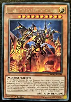YuGiOh Jizukiru, the Star Destroying Kaiju Rare BOSH-EN088 1st Edition - Image 1