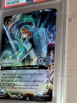 Disney Lorcana Cinderella Stouthearted DLC Foil Top Prize Promo 3/C1 PSA 10 - Image 2