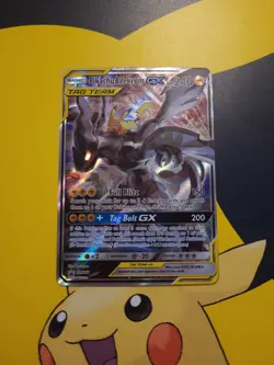 Pikachu & Zekrom GX SM168 Pokemon Card TCG Black Star Promo - Image 1
