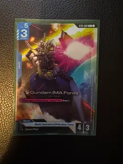 Gundam Card Game TCG [English] ST01-002 Gundam (MA Form) C+ - Image 1