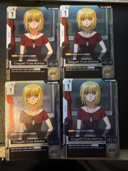 GD01-096 Cagalli Yula Athha R Gundam Card Game x4 Playset - Image 1