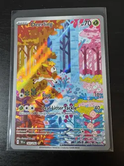 Pokemon TCG Deerling 165/162 Temporal Forces Illustration Rare Card NM Condition - Image 1