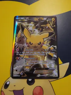 Pokemon Pikachu EX XY124 Black Star Promo 2016 Holo Card TCG - Image 1
