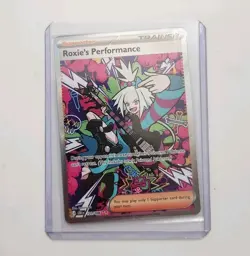 ROXIE'S PERFORMANCE 121/086 CHAOS RISING HOLO POKEMON CARD SINGLE - Image 1