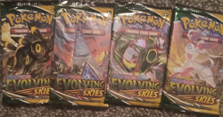 Art Set Sword & Shield Evolving Skies Booster Pack 4 Packs 40 Cards English - Image 1