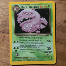 Pokemon TCG Dark Weezing 14/82 Team Rocket Holo Rare English Unlimited - Image 1