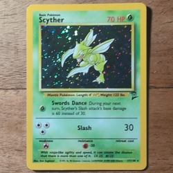 Pokemon TCG Scyther 10/64 Jungle Holo Rare 70 HP English 1999 WOTC - Image 1