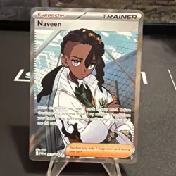 Pokemon Trainer Naveen Ultra Rare 112/088 Perfect Order Set Full Art Trainer - Image 1