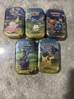 Pokemon Ascended Heroes Mini Tins Complete Art Set Lot of 5 Sealed Brand New - Image 1