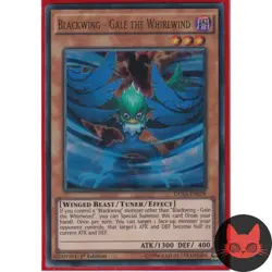 Yugioh Blackwing - Gale the Whirlwind DUSA-EN078 Ultra Rare 1st Edition LP - Image 1