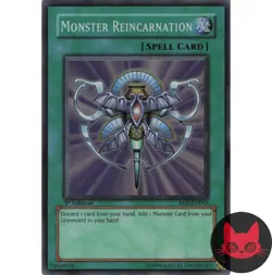 Yugioh Monster Reincarnation RDS-EN045 Super Rare 1st Edition NM - Image 1