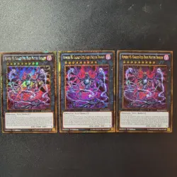 Yu-Gi-Oh! Number 95 Galaxy-Eyes Dark Matter Dragon PGL2-EN015 1st Ed Secret x3 - Image 1