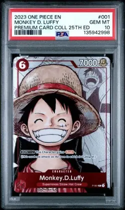 One Piece Sequential TCG 25th Anniversary Set English PSA 10 - Image 2