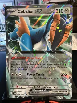 Cobalion ex 2026 Pokemon Chaos Rising Double Rare Card 064/086 - Image 1