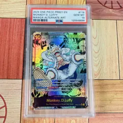 One Piece Card Nika Luffy English Version psa10 - Image 1