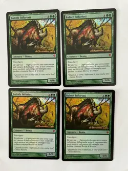 MTG 4X ITALIAN PROMO DCI FOIL RAMPAGING BALOTHS MINT MAGIC THE GATHERING GREEN - Image 5
