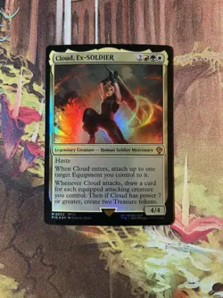 Cloud, Ex-SOLDIER Foil - Mythic - Commander: Final Fantasy MTG NM - Image 1