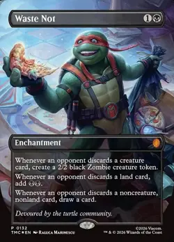 MTG Waste Not [TMC][132], (FOIL, BORDERLESS, PROMO) (en) - Image 1