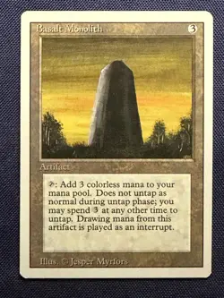 Basalt Monolith - 1994 Magic the Gathering MTG Revised Edition - Free Shipping! - Image 1