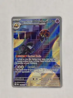 Team Rocket's Orbeetle 198/182 Illustration Rare Destined Rivals Pokemon NM b3 - Image 1