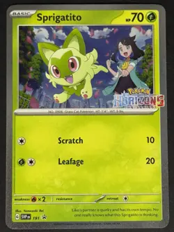 Sprigatito #191 SV: Scarlet & Violet Promo Cards Pokemon Card TCG - Image 1