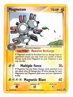 Magneton 22/92 Rare Legend Maker Pokemon Near Mint - Image 1