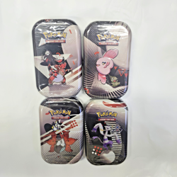 SEALED Pokemon TCG Unova Mini Tin Set of 4 NEW Black Bolt White Flare Packs - Image 1