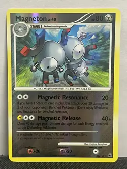 Magneton Reverse Holo 42/100 Platinum Stormfront NM Pokemon TCG Card - Image 1