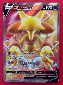 Alakazam V - 172/185 - Full Art, Vivid Voltage - Pokemon Card - Near Mint - Image 1