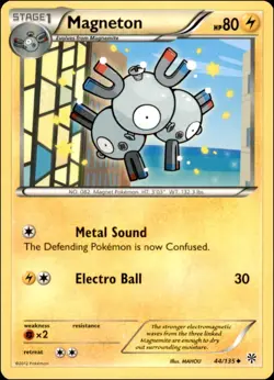 Pokemon - Magneton (44) #44/135 - Plasma Storm Uncommon - Image 1