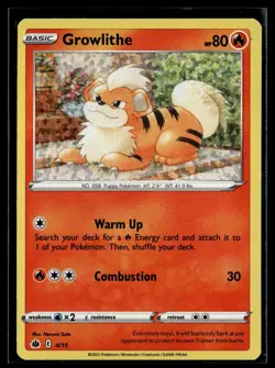 Growlithe 4/15 McDonald's Collection 2022 Pokemon - Image 1