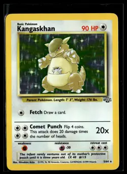 Kangaskhan 5/64 Jungle Rare Holo Pokemon - Image 1