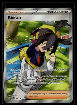 Kieran 206/167 Twilight Masquerade Ultra Rare Pokemon - Image 1
