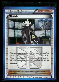 Ghetsis 101/116 Plasma Freeze Rare Holo Pokemon - Image 1