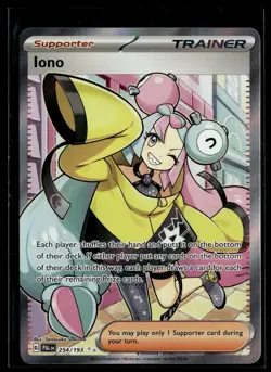 Iono 254/193 Paldea Evolved Ultra Rare Pokemon - Image 1