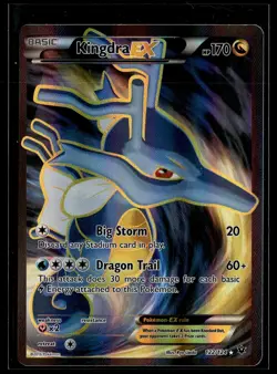 Kingdra EX 122/124 Fates Collide Rare Ultra Pokemon - Image 1