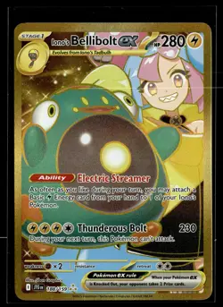 Iono's Bellibolt ex 188/159 Journey Together Hyper Rare Pokemon - Image 1