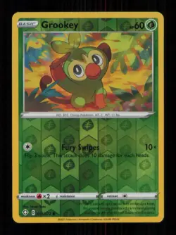REVERSE HOLO GROOKEY COMMON 011/072 NM POKEMON - Image 1