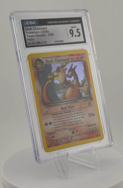 2000 Pokemon Team Rocket Holo ✨ Dark Charizard 🔥 #4 CGC 9.5 MINT+ - Image 2