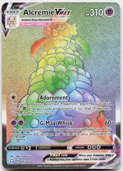 Alcremie VMAX 073/072 Rainbow Rare Shining Fates Pokemon Near Mint - Image 1