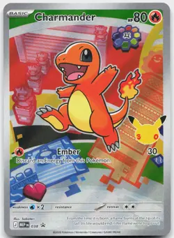 Charmander 038 Holo Promo ME: Mega Evolution Promo Pokemon Near Mint - Image 1