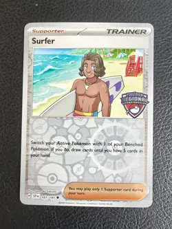 Pokemon TCG - Surfer 187/191 Regional Championship Stamped Promo - Image 1