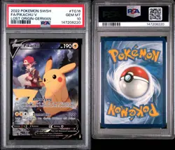 2022 Pokemon Verlorener Ursprung Pikachu V PSA 10 Gem Mint #TG16 Deutsch - Image 1