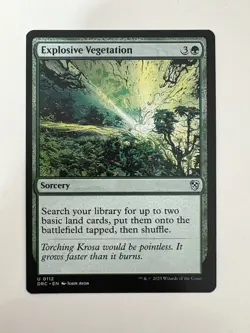 Explosive Vegetation MTG Magic the Gathering Card NM Near Mint DRC - Image 1