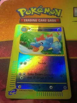 Pokemon TCG Croconaw Reverse Holo Card 74/165 Expedition Base Set LP 2002 - Image 2