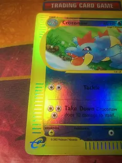 Pokemon TCG Croconaw Reverse Holo Card 74/165 Expedition Base Set LP 2002 - Image 3